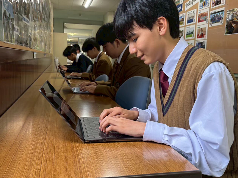 「情報１」タイピングの授業